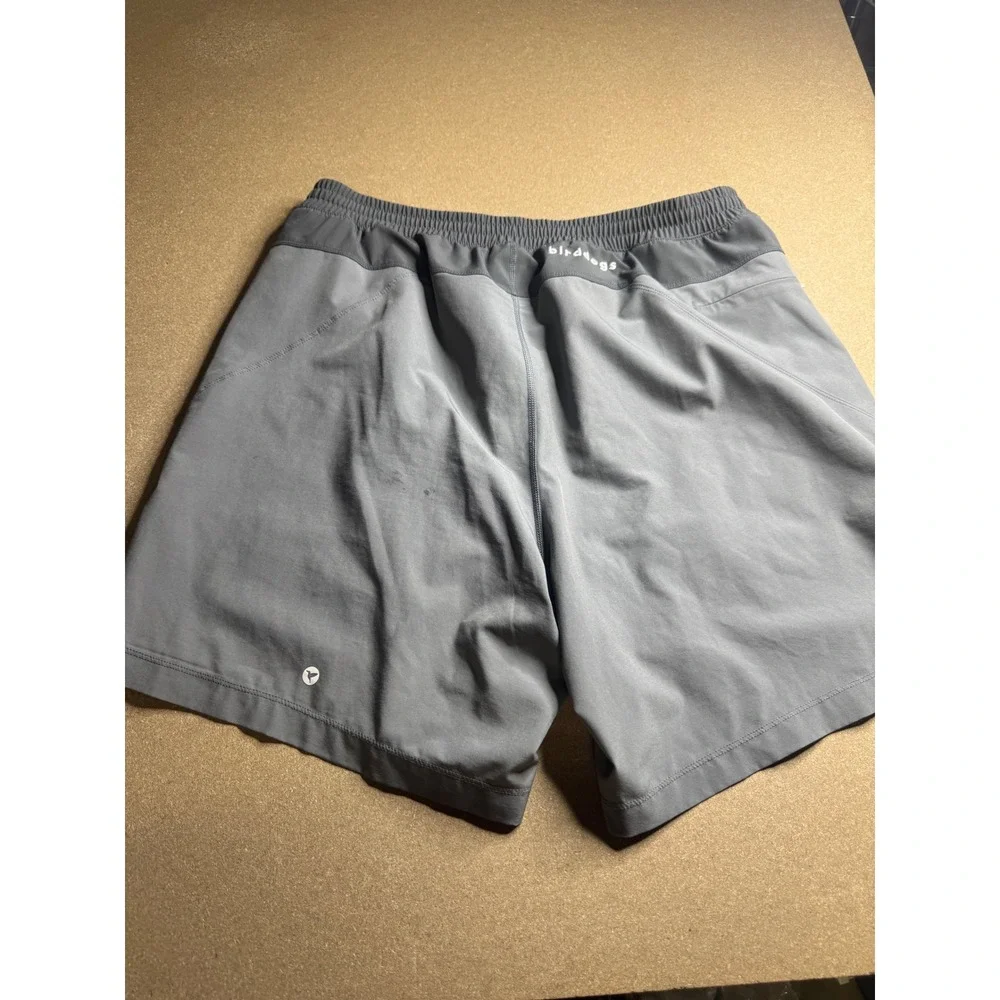 Birddogs Mens Gym Shorts Gray‎ Blue Liner Elastic Waist Pockets XXL 2470